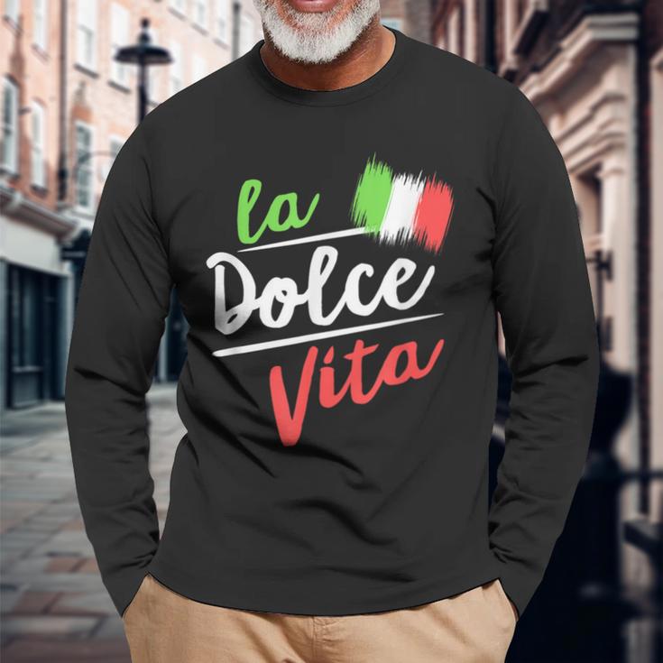 La Dolceita I Italian Lifestyle Langarmshirts Geschenke für alte Männer