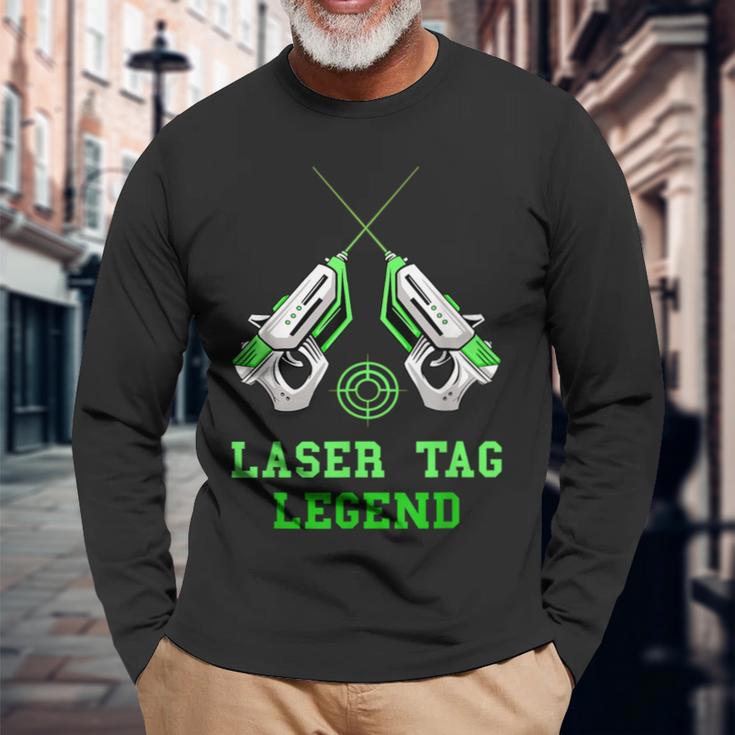 Laser Tag Legend Lasertag Player Indoor Game Sports Team Langarmshirts Geschenke für alte Männer