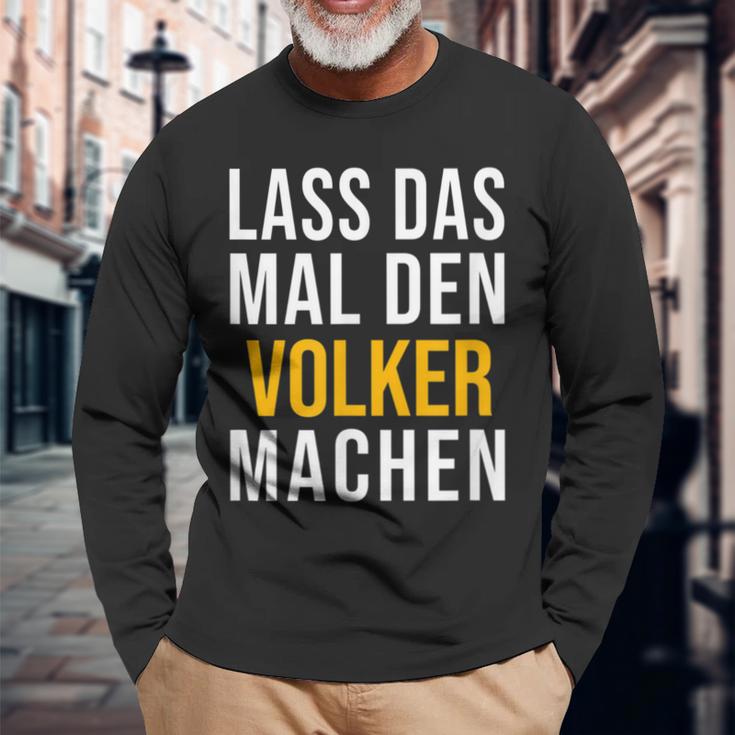 Lass Das Mal Denolker Machenorname Name Langarmshirts Geschenke für alte Männer