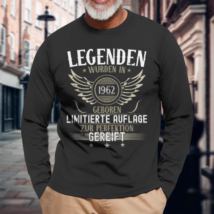 Legends Wurden In 1962 Geboren 60Th Birthday Langarmshirts Geschenke für alte Männer