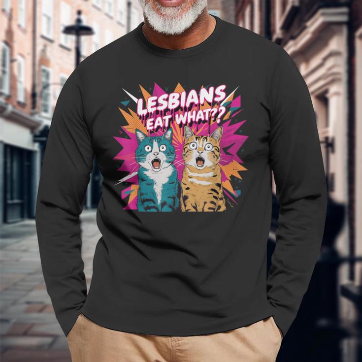 Lesbians Eat What Langarmshirts Geschenke für alte Männer