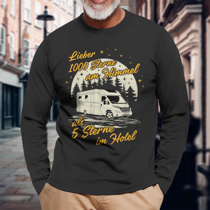 Lieber 1000 Sterne Am Himmel Caravan Camper Motorhome Langarmshirts Geschenke für alte Männer