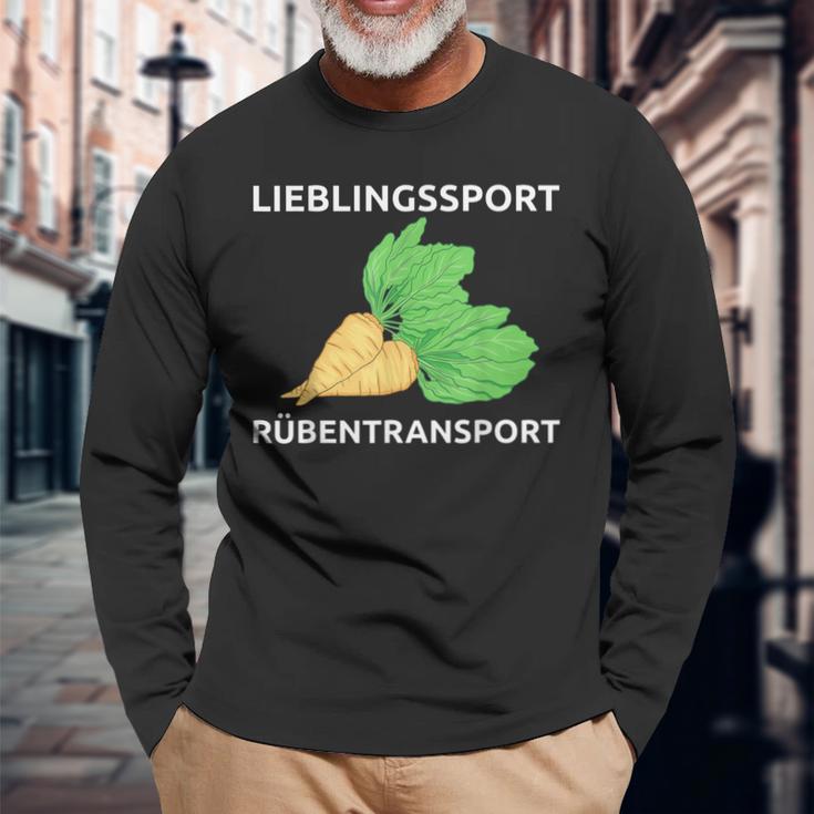 Lieblingssport Rübransport Langarmshirts Geschenke für alte Männer