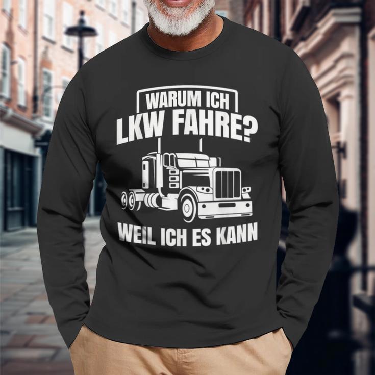 Lorry Driver Trucker Lorry Forwarding Langarmshirts Geschenke für alte Männer