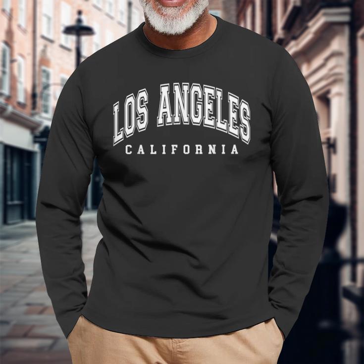 Los Angeles California California Us Langarmshirts Geschenke für alte Männer