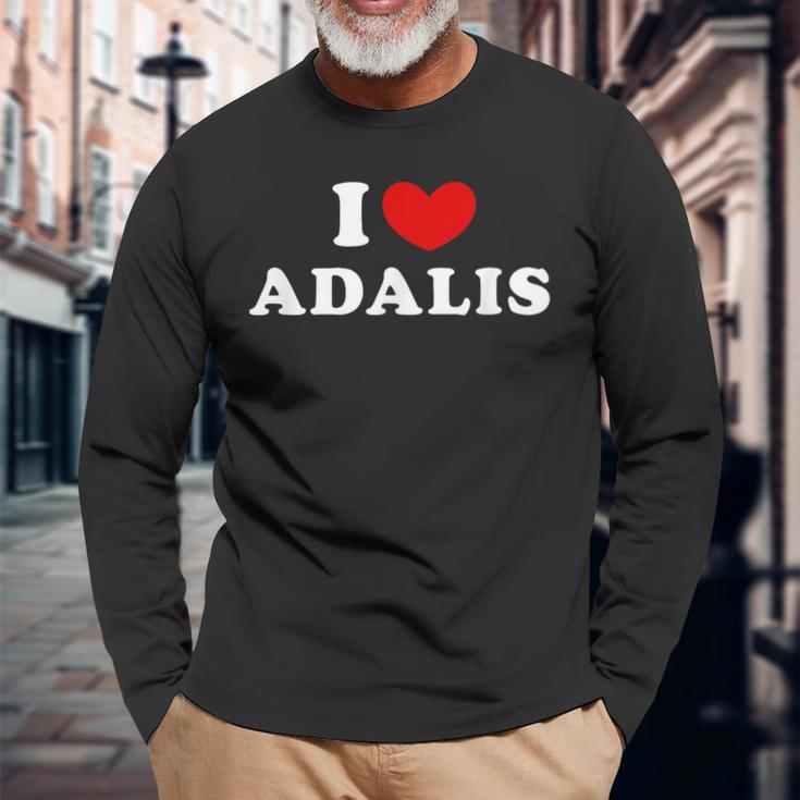 I Love Adalis I Love Adalis Langarmshirts Geschenke für alte Männer