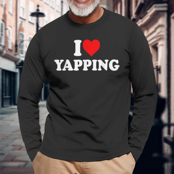 I Love Yapping Langarmshirts Geschenke für alte Männer