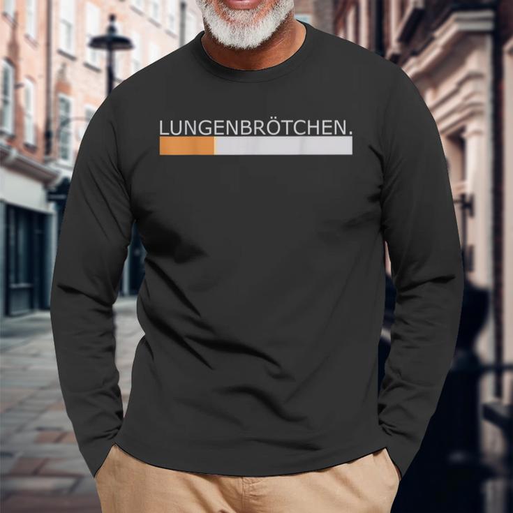 Lungsbrötchen Cigarette Smoking Slogan Langarmshirts Geschenke für alte Männer