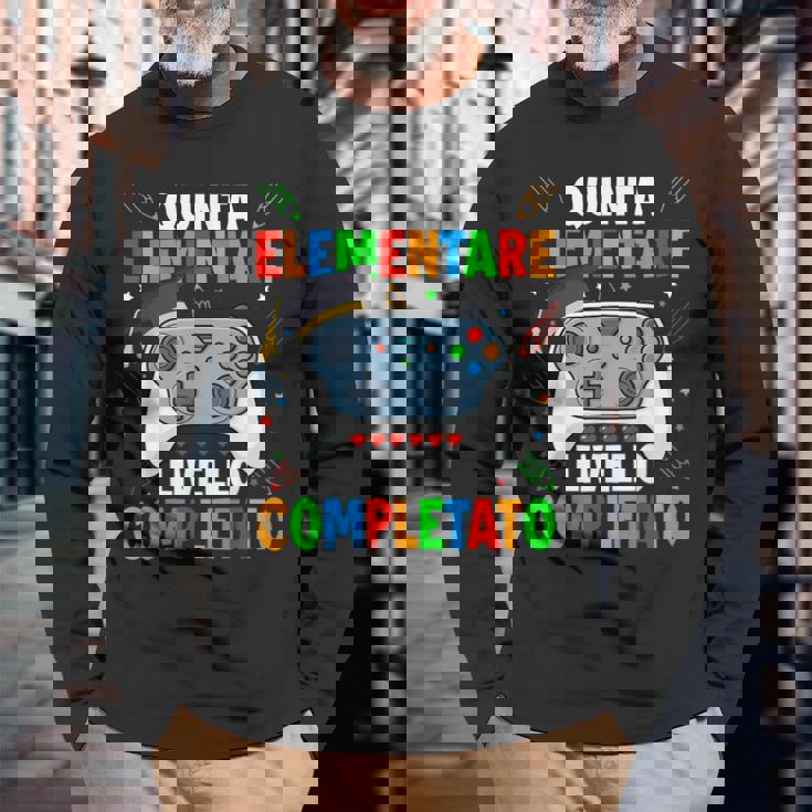 Maglia Fine Anno Scolastico Quinta Elementare Bambini Maglietta a maniche lunghe Regalos para ancianos
