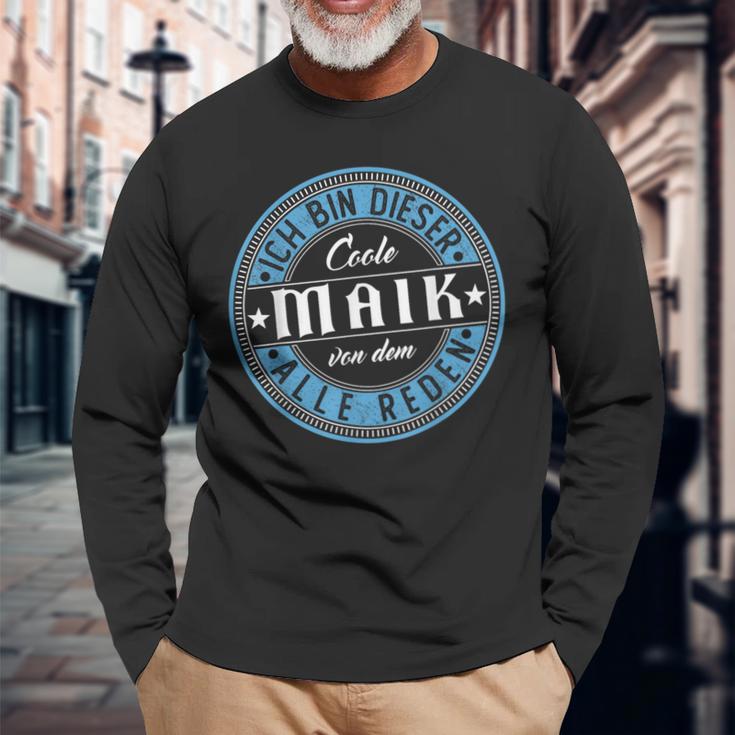 Maik Ich Bin Dieser Cooler Maik I' Langarmshirts Geschenke für alte Männer