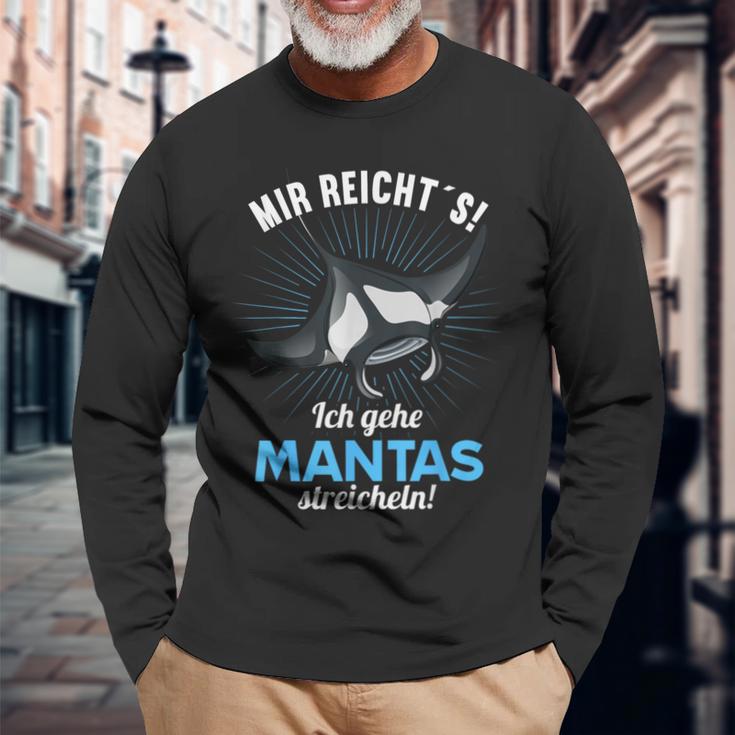 Manta Mir Reichts Ich Gehe Mantas Strokeling Langarmshirts Geschenke für alte Männer