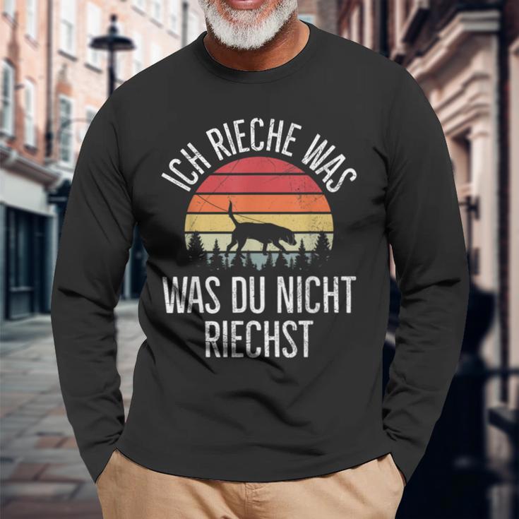 Mantrailing Ich Rieche Was Du Nicht Rüchst Ich Rieche Was Du Langarmshirts Geschenke für alte Männer