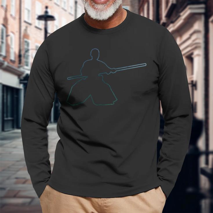 Martial Arts Aikidoka Martial Arts Aikido Langarmshirts Geschenke für alte Männer