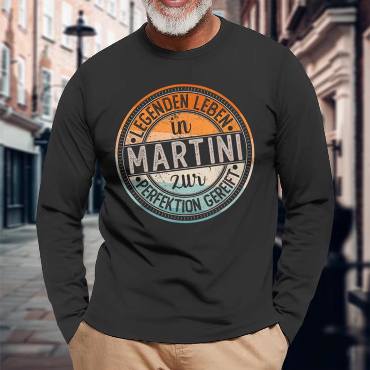 Martini Retro Colours Legends Life In Martini Langarmshirts Geschenke für alte Männer