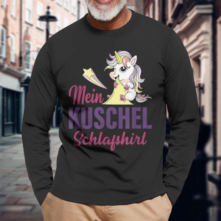 Mein Kuschel Sleep Unicorn Pyjamas Unicorn Langarmshirts Geschenke für alte Männer