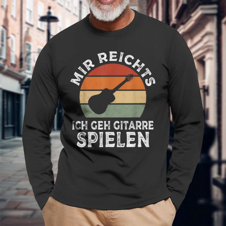 Mir Reichts Ich Geh Gitarre Spielenintage Retro Langarmshirts Geschenke für alte Männer