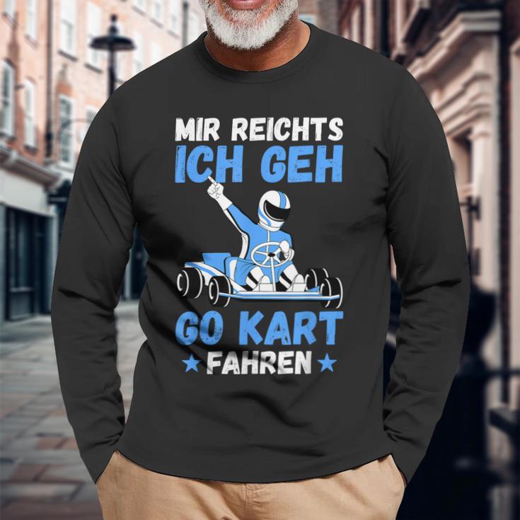 Mir Reichts Ich Geh Go Kart Driving Racing Kart Gokart Boys' Langarmshirts Geschenke für alte Männer