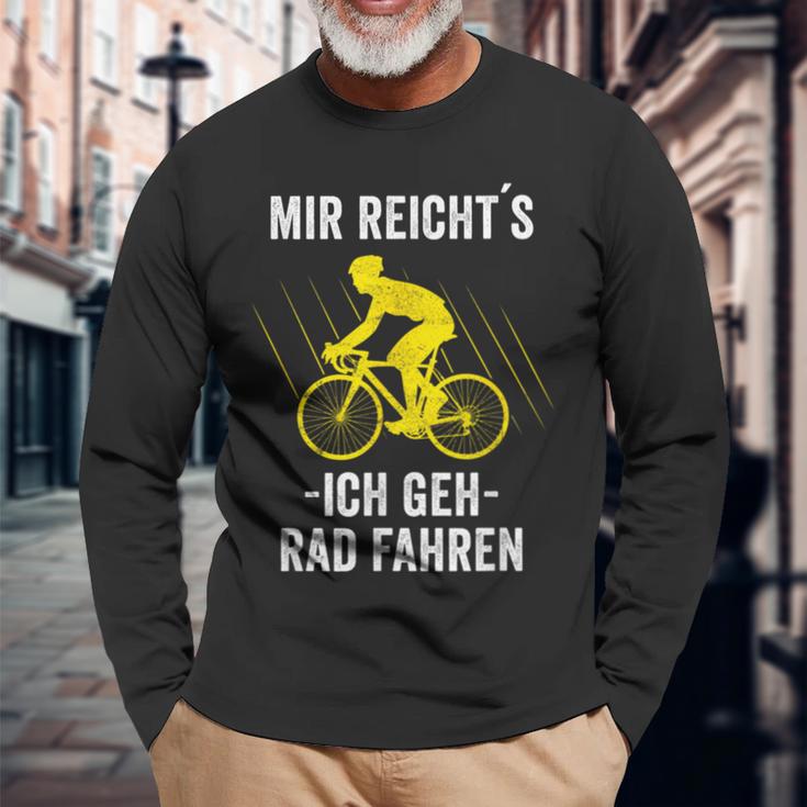 Mir Reicht's Ich Geh Rad Fahren Mountainbike Bicycle Langarmshirts Geschenke für alte Männer