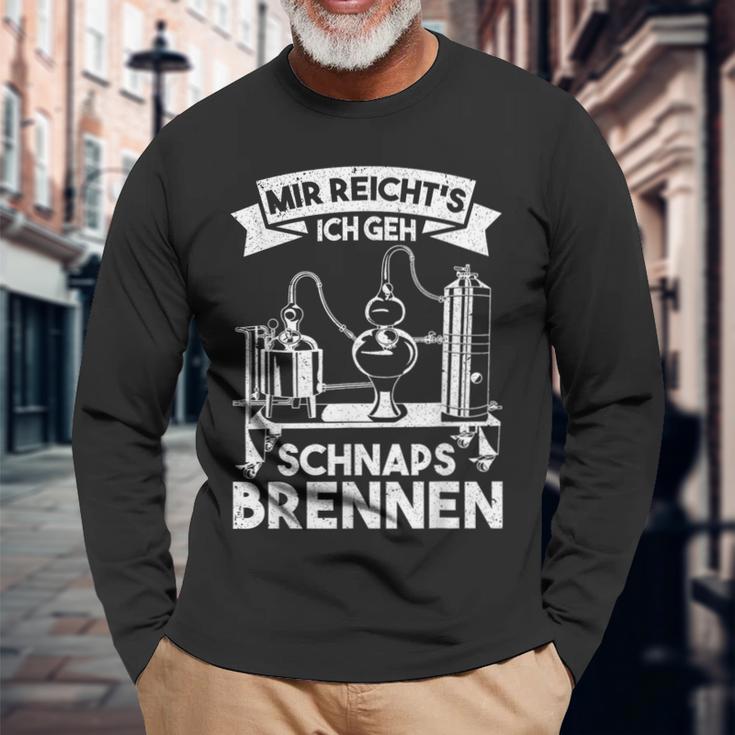 Mir Reicht's Ich Geh Schnapsbrenner Brenner Langarmshirts Geschenke für alte Männer