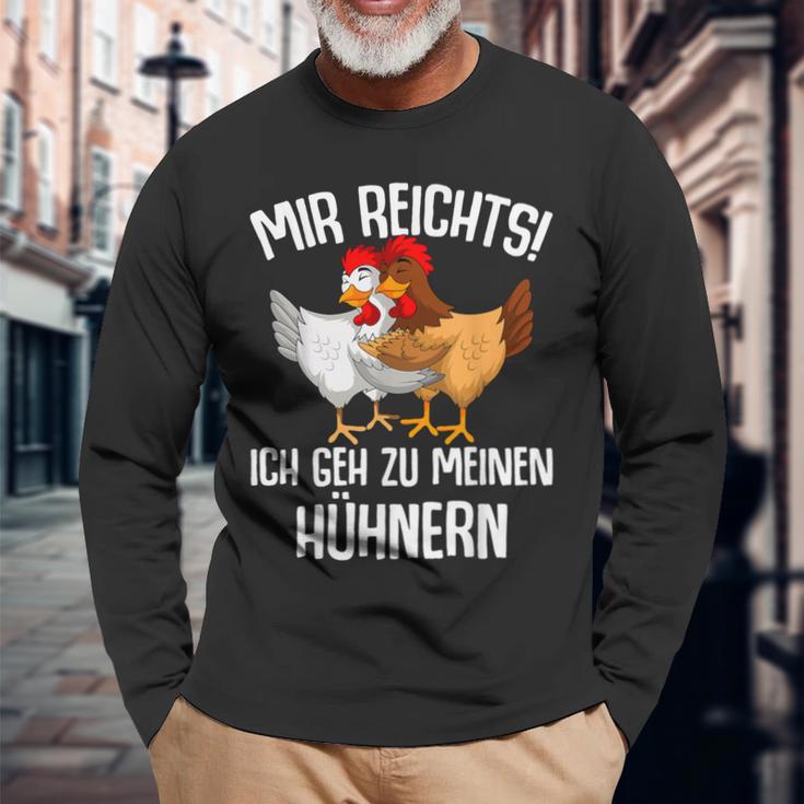 Mir Reichts Ich Geh Zu Mein Hühnern Sind Farmer Mir Reichts Ich Geh Zu Mein Langarmshirts Geschenke für alte Männer