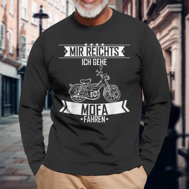 Mir Reichts Ich Gehe Mofa Driving Langarmshirts Geschenke für alte Männer