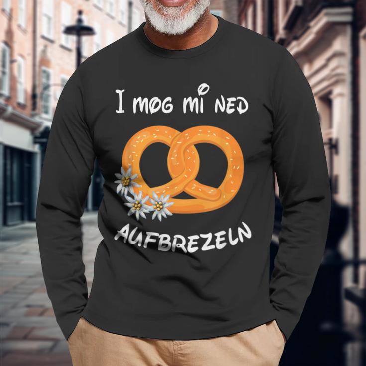 With I Mog Mi Ned Aufbrezeln Pretzel Party Costume Langarmshirts Geschenke für alte Männer