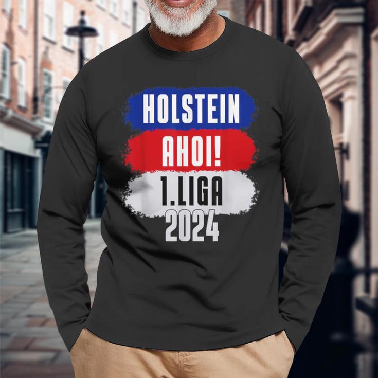 Moin 1Liga 2024 Holstein Ahoi Aufstieg Kiel Fan Langarmshirts Geschenke für alte Männer