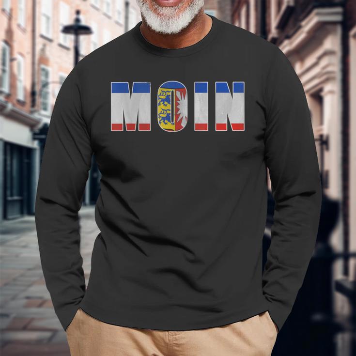 Moin Schleswig-Holstein Norden Kiel Flensburg Lübeck Langarmshirts Geschenke für alte Männer