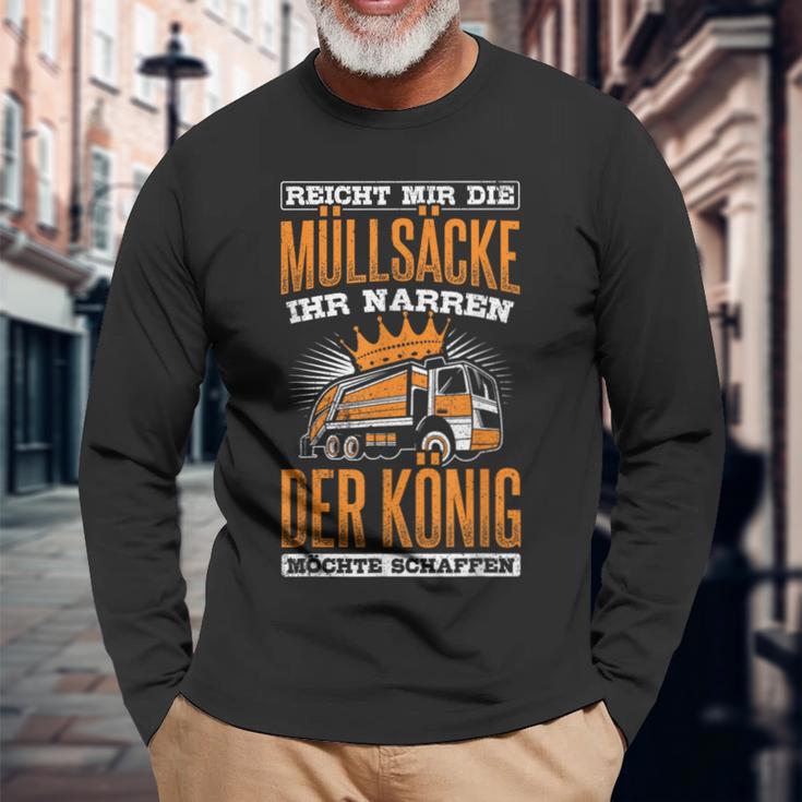 Müllmann Garbage Absorber Saying Garbage Car Müllmann Langarmshirts Geschenke für alte Männer