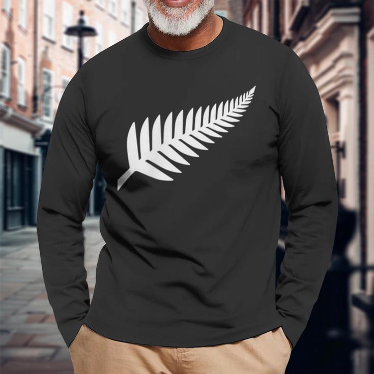 New Zealand Silver Fern Nz Proud Kiwi Rugby Langarmshirts Geschenke für alte Männer