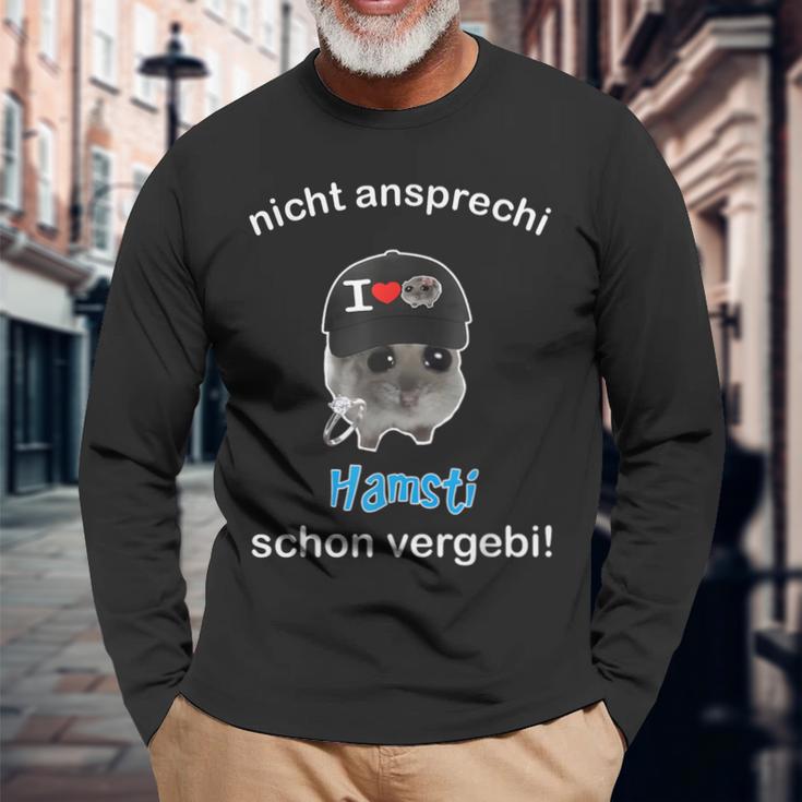 Nicht Ansprechi Hamsti Schonergebi Langarmshirts Geschenke für alte Männer