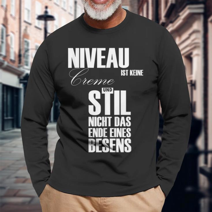 Niveau Ist Keine Creme Und Stil Nicht Den Ende Ein Broom Langarmshirts Geschenke für alte Männer