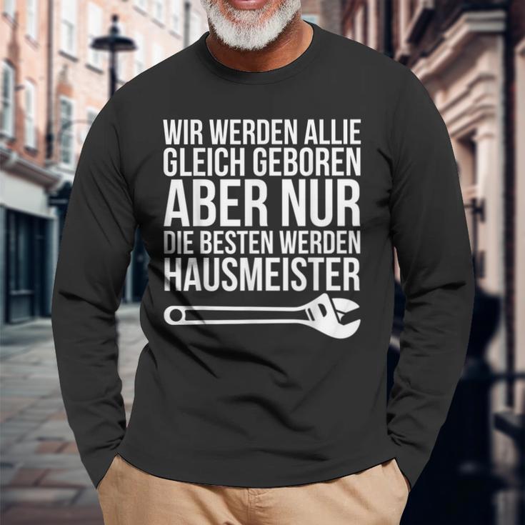 Nur Die Besten Werden Hausmeister Langarmshirts Geschenke für alte Männer