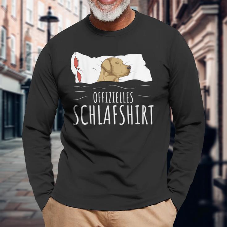 Official Labrador Pyjamas Idea Langarmshirts Geschenke für alte Männer