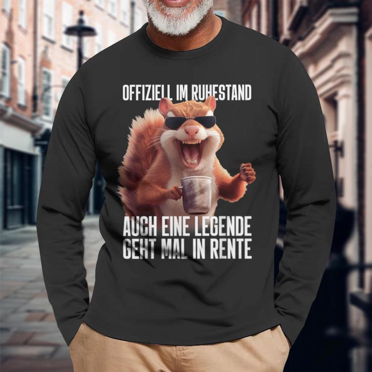 Offiziell Im Retirestand Auch Eine Legende Geht Mal In Retire Langarmshirts Geschenke für alte Männer