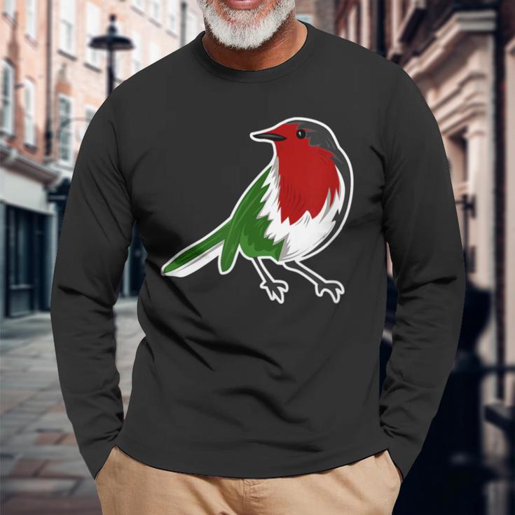 Palestinian Bird Palestinian Flag Palestine Langarmshirts Geschenke für alte Männer