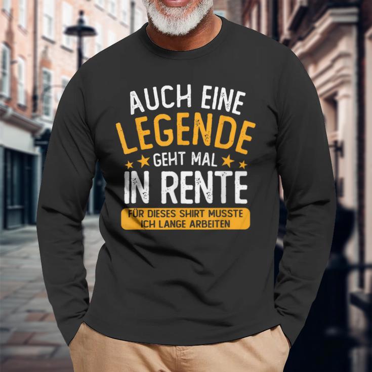 Pension Eine Legende Geht In Rente Rentner 2023 Langarmshirts Geschenke für alte Männer