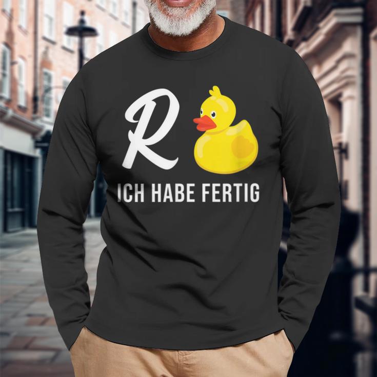 Pensioner Retirement Ich Habe Fertig Retirement Langarmshirts Geschenke für alte Männer