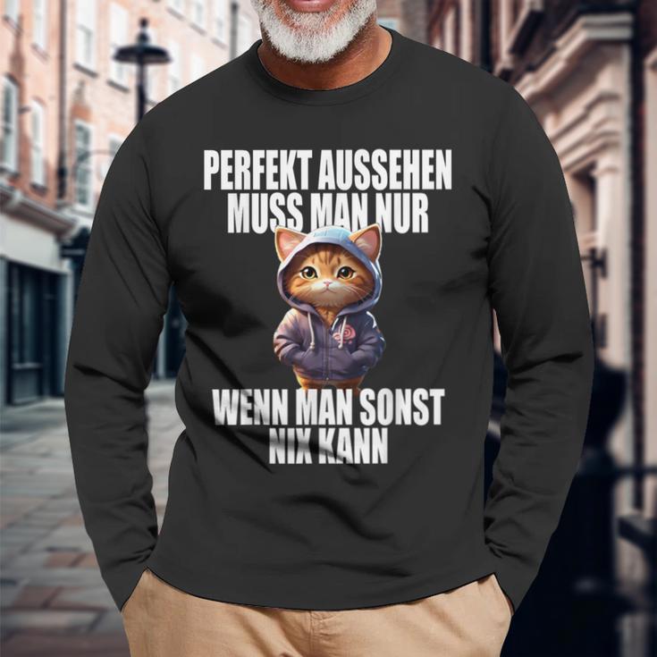 Perfekt Aussehen Wenn Man Sonst Nichts Kann Perfect Look Langarmshirts Geschenke für alte Männer