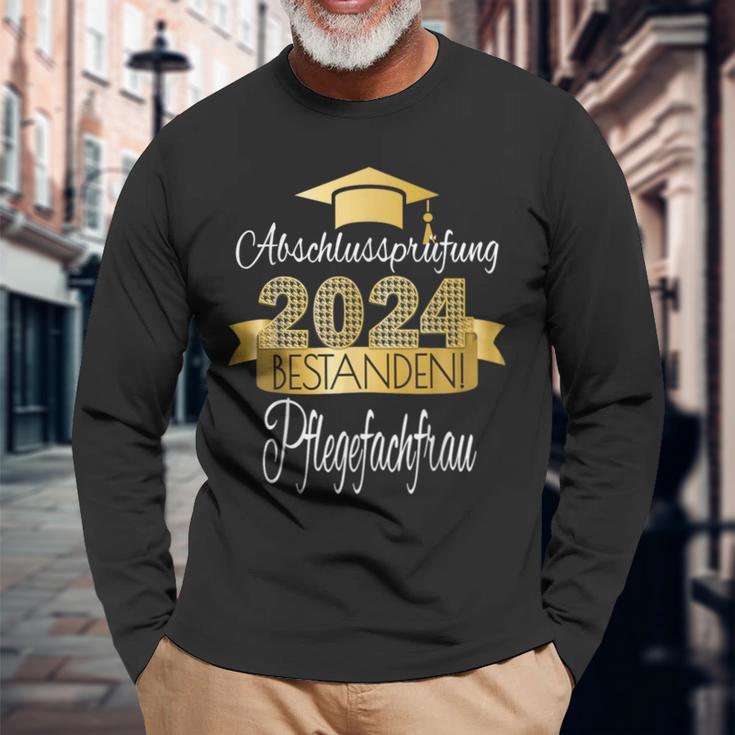 Pflegefachfrau I Ausbildung Prüfung Bestanden Ausgelernt Langarmshirts Geschenke für alte Männer