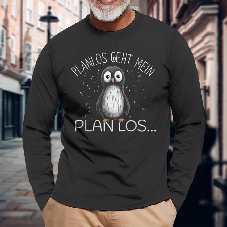 Planlos Geht Mein Plan Los Langarmshirts Geschenke für alte Männer