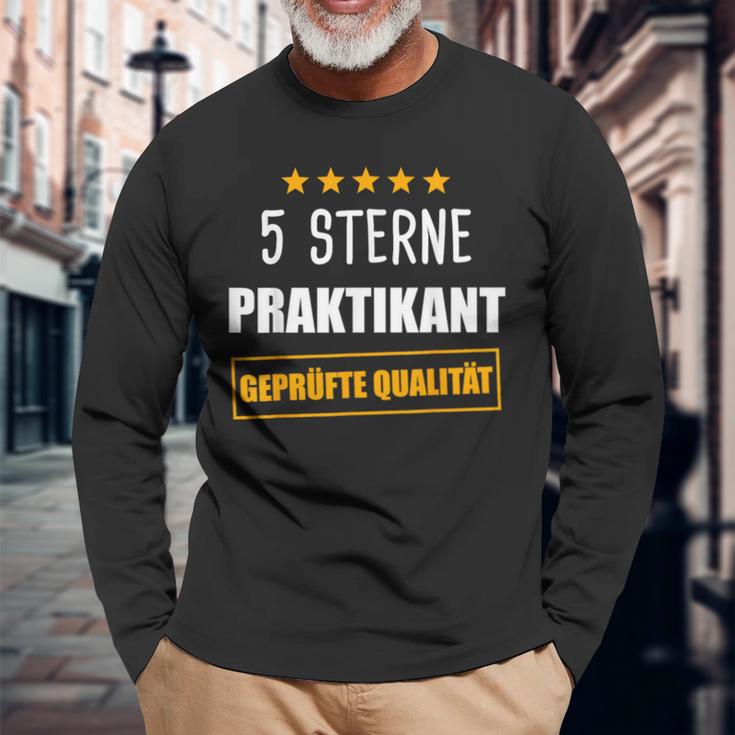 Praktikant Praktikum Praktikanten Praktikantin Langarmshirts Geschenke für alte Männer