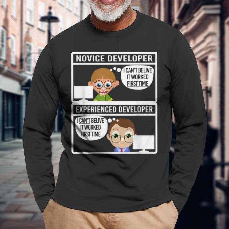 Programadores Programadores Programación Informática Camiseta de manga larga Regalos para ancianos