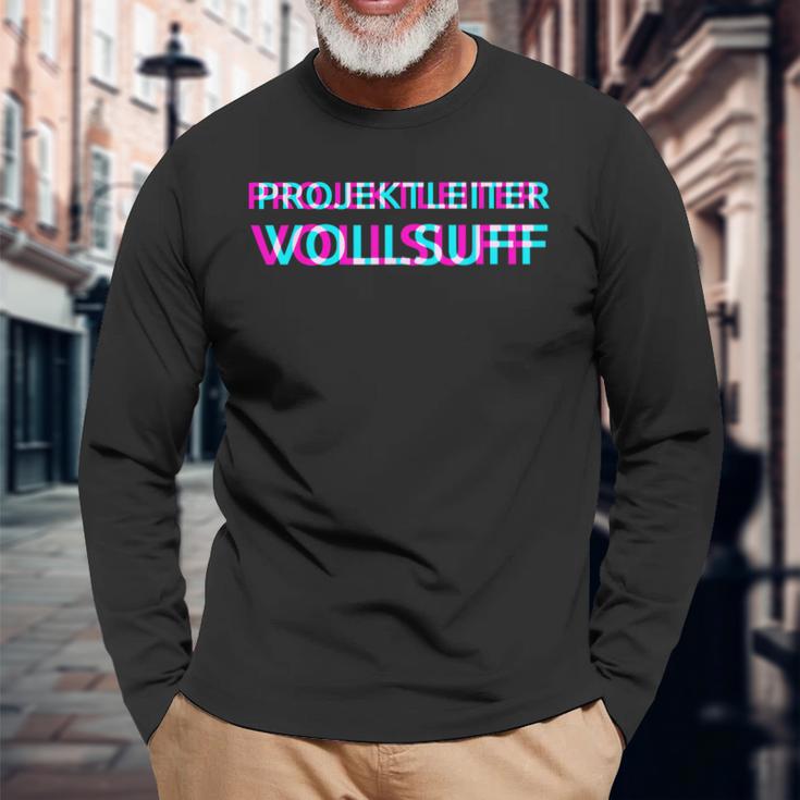 Project Managerollsuff Partner Look Saufen Groups Langarmshirts Geschenke für alte Männer