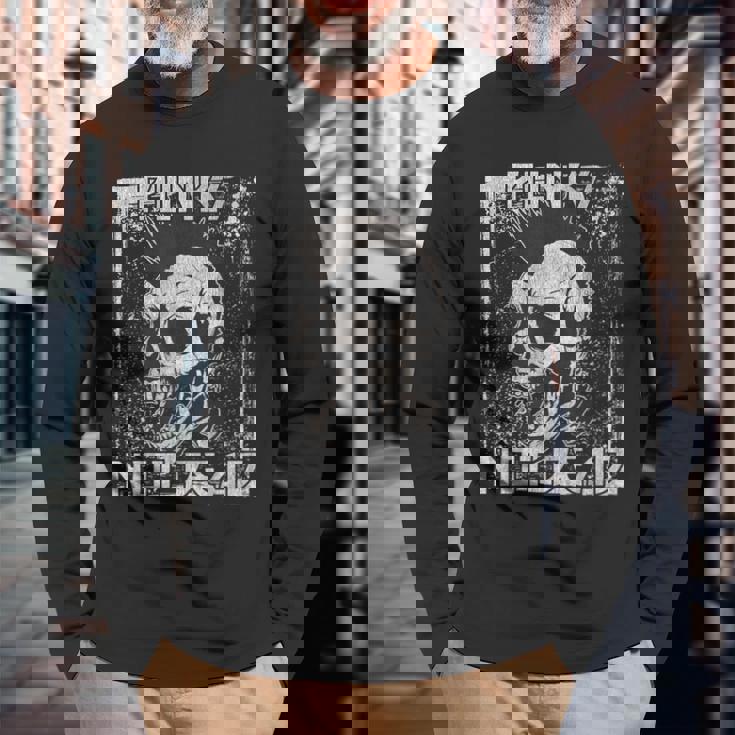 Punk Not Dead Rockero Punk Rock Camiseta de manga larga Regalos para ancianos