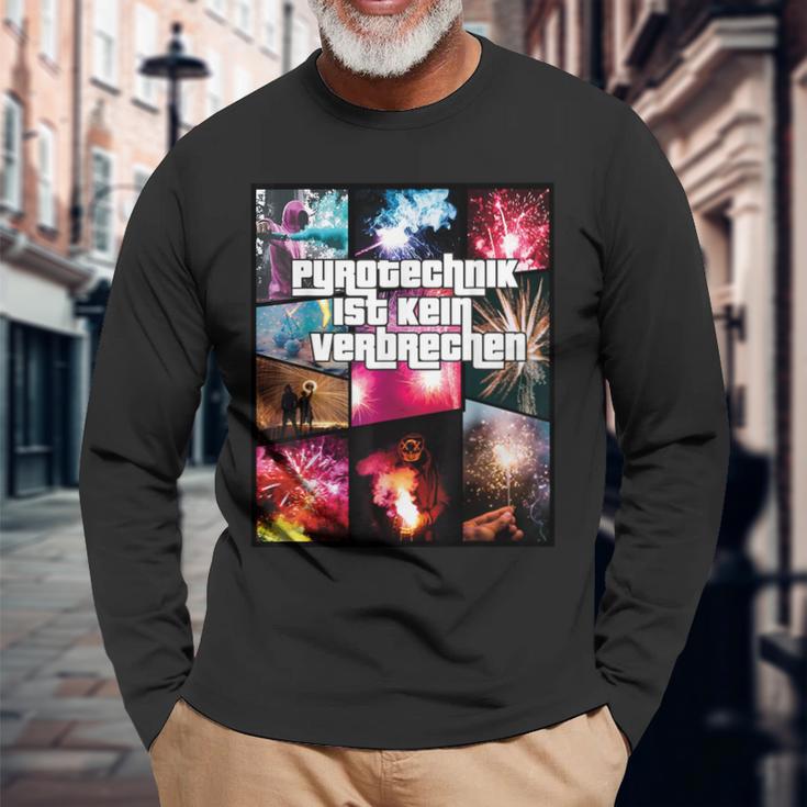 With Pyrotechnik Ist Keinerkommen Fire Langarmshirts Geschenke für alte Männer