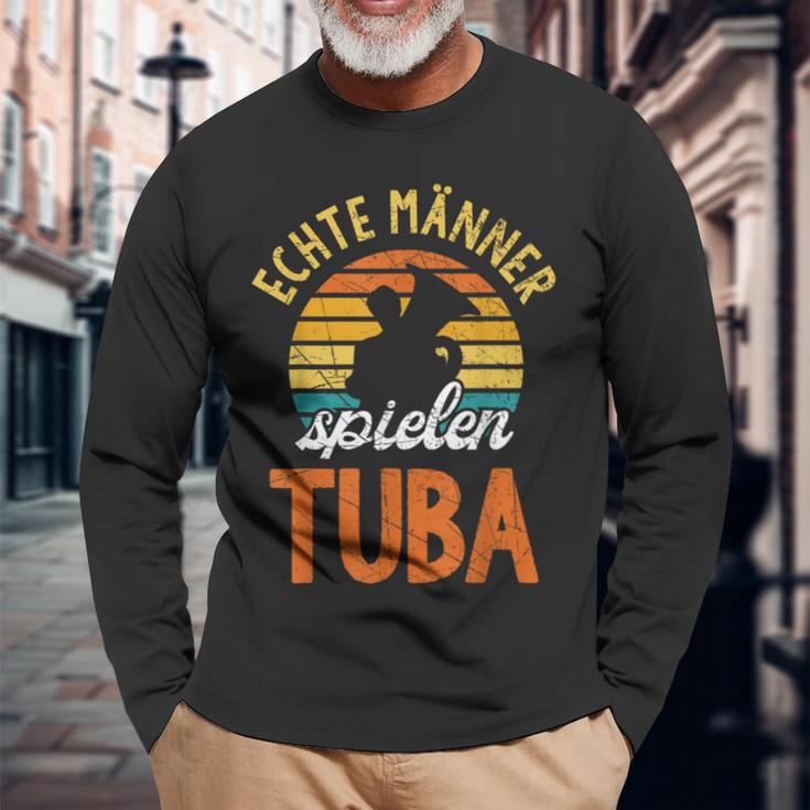 Real Männer Spielen Tuba S Langarmshirts Geschenke für alte Männer