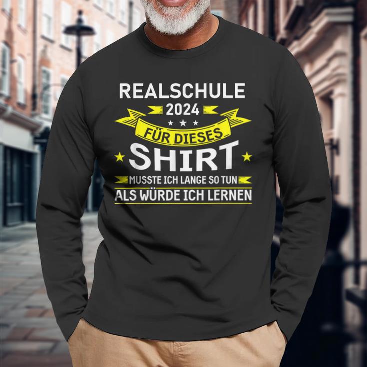 Realschule 2024 Für Dieses Realschule Abschluss Langarmshirts Geschenke für alte Männer