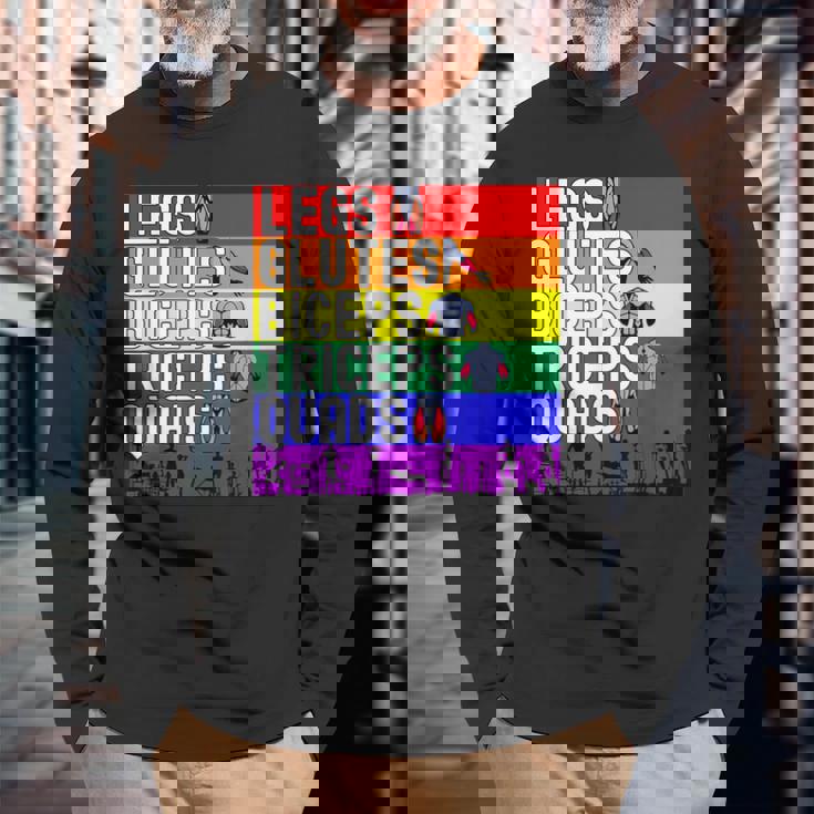 Regali Arcobaleno Lgbtq Gym Pride Maglietta a maniche lunghe Regalos para ancianos