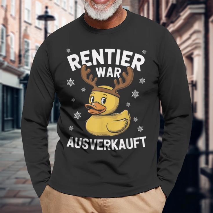 Reindeer Was Out Sold Christmas Elk Slogan Langarmshirts Geschenke für alte Männer